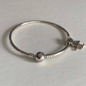 Brand NEW Pandora Disney Bangle + Silver Bella Bot